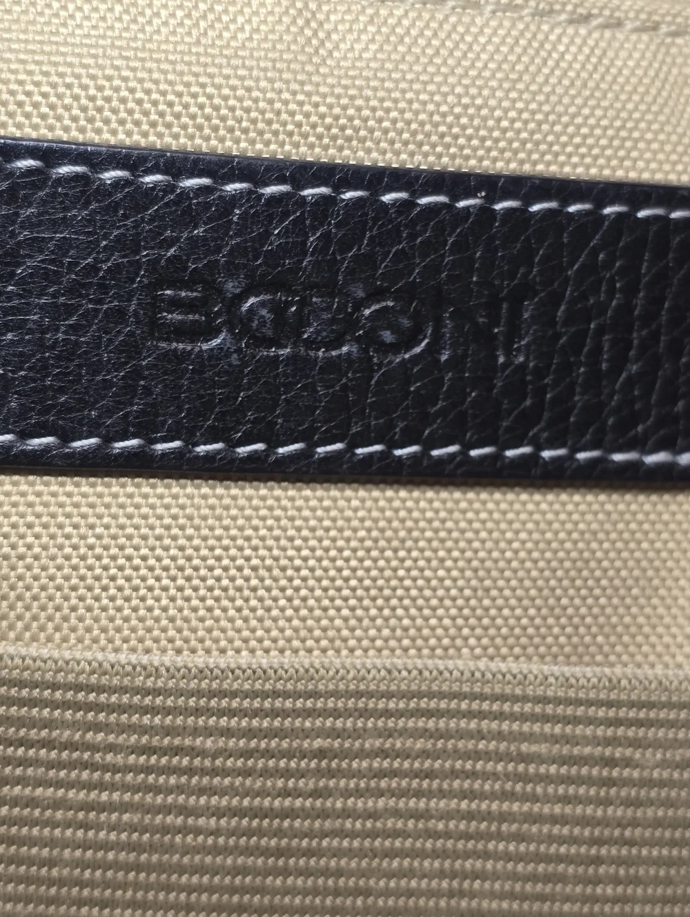 Boconi Tyler Tumbled Slim Black Mail Messenger Bag Leather